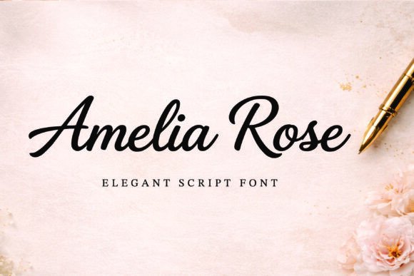 Amelia Rose Signature: A Modern Script Font for Elegant Brands