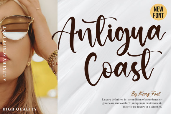 Antigua Coast: A Handwritten Font That Feels Like a Vacation