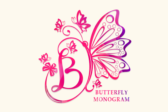 Bring Elegance to Life with the Butterfly Monogram Font