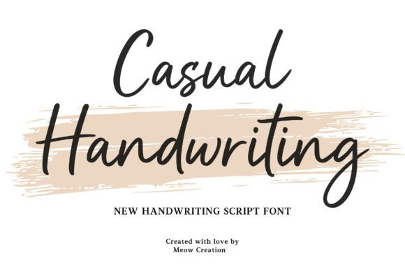 Casual Handwriting: The Warm, Modern Font Your Designs Need