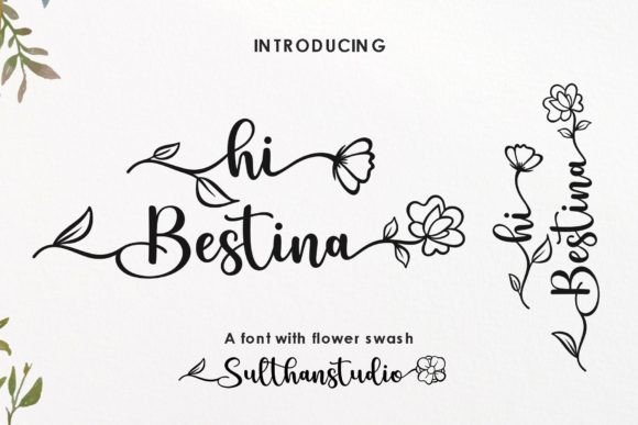 Hi Bestina: Where Handwritten Charm Meets Botanical Elegance