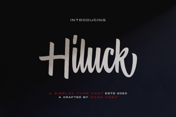 Hiluck: The Playful Script Font for Modern Creators