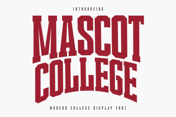 Mascot College: The Varsity Font for Bold Branding