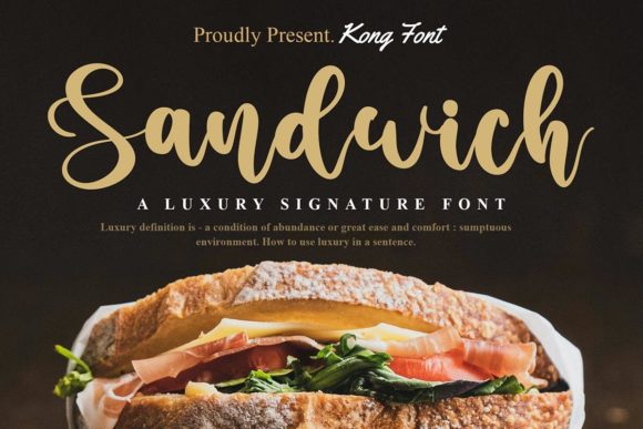 Sandwich: A Playful Handwritten Font for Creative Projects